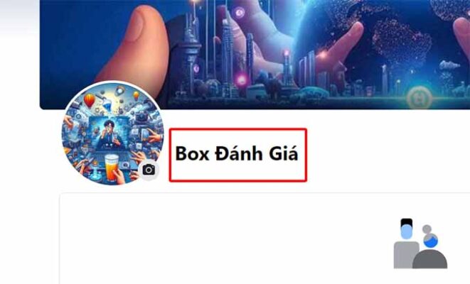 Tên facebook sau khi thay đổi