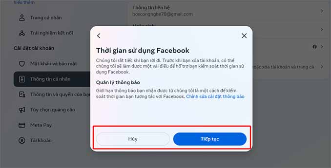 Cách xoá Tài Khoản Facebook