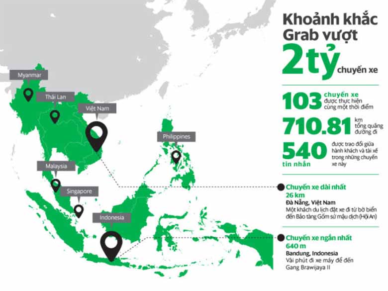 Ứng dụng Grab của nước nào? Có mặt tại bao nhiêu quốc gia?