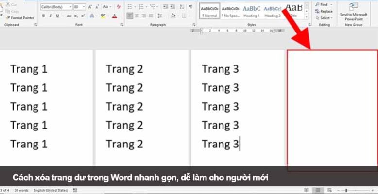 Cách xóa trang dư trong Word nhanh gọn, dễ làm cho người mới