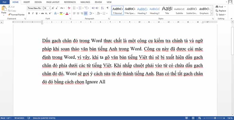Cách bỏ gạch đỏ trong Word đơn giản, ai cũng làm được ngay