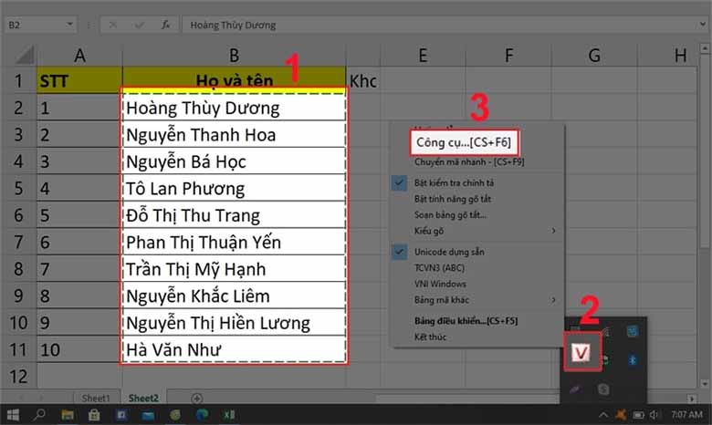 Cách bỏ dấu trong Excel nhanh chóng, đơn giản chỉ với vài bước
