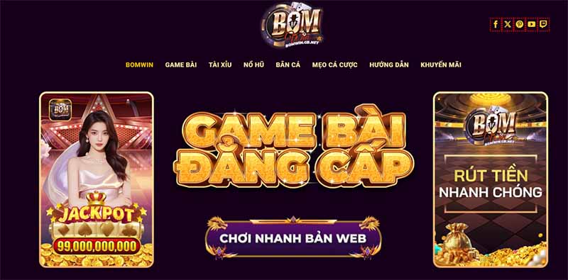 Khám phá cổng game Bomwin: Uy tín, đa dạng game và trả thưởng nhanh