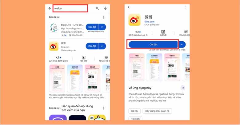 Cách tải Weibo về điện thoại Android, iOS nhanh và dễ nhất