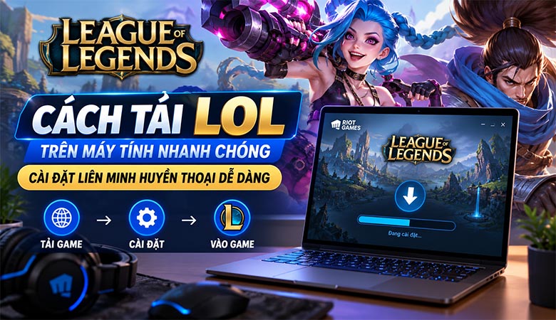 Cách tải LOL trên máy tính nhanh chóng, cài đặt Liên Minh Huyền Thoại dễ dàng
