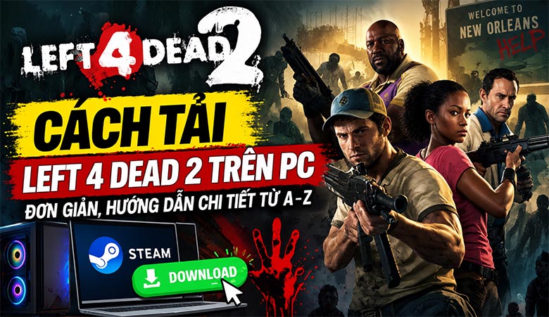 Cách tải Left 4 Dead 2 trên PC đơn giản, hướng dẫn chi tiết từ A-Z